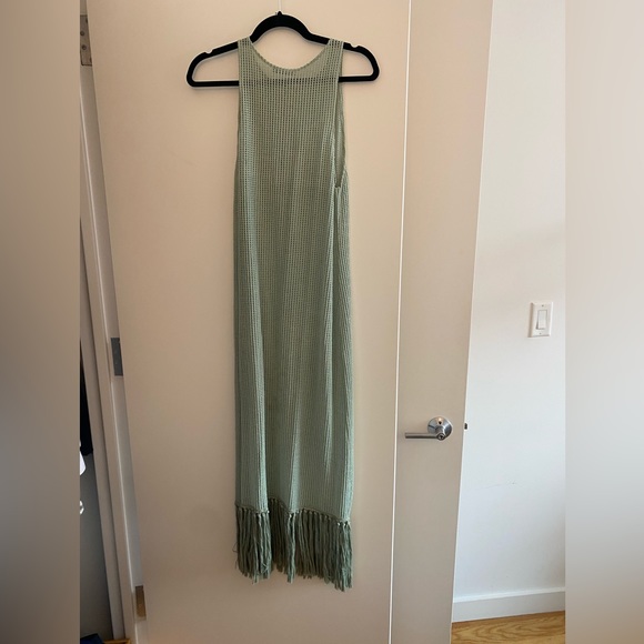 Zara Dresses Zara Green See Through Beach Cover Up Poshmark